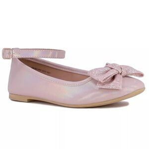 Sugar Girls’ Pearl Pink Ballet Flat Shoes
